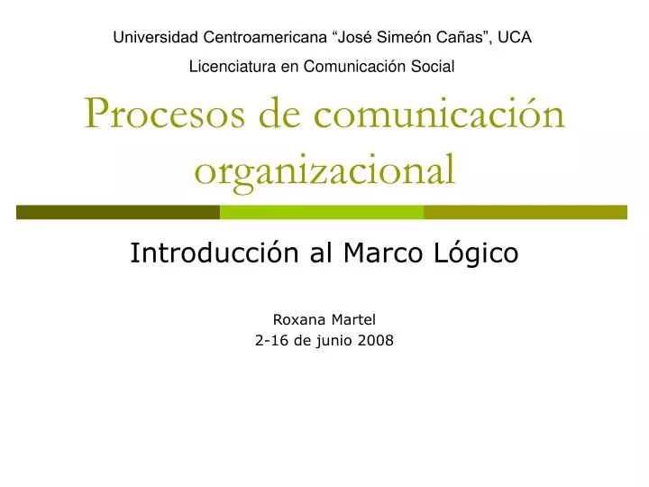 procesos de comunicaci n organizacional