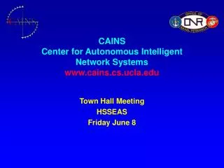 CAINS Center for Autonomous Intelligent Network Systems cains.cs.ucla