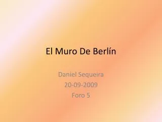 el muro de berl n