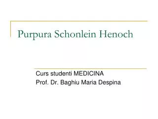 purpura sc h onlein henoch