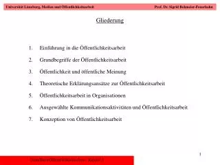 gliederung