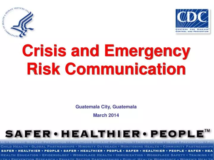 crisis and emergency risk communication