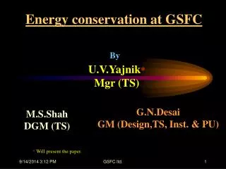 Energy conservation at GSFC