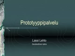 prototyyppipalvelu