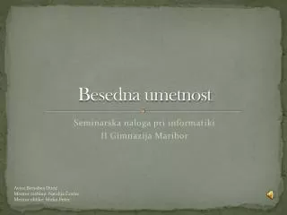 besedna umetnost