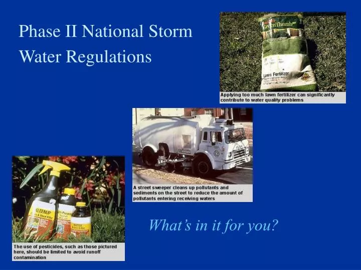 phase ii national storm water regulations