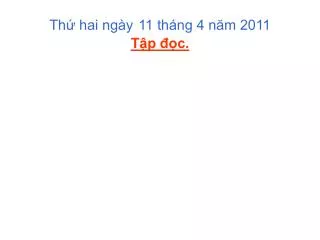 th hai ng y 11 th ng 4 n m 2011 t p c