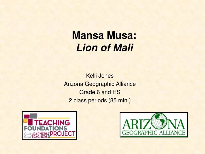 mansa musa lion of mali