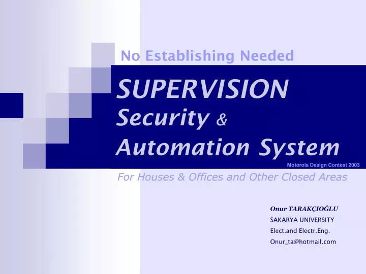 supervision security automation system