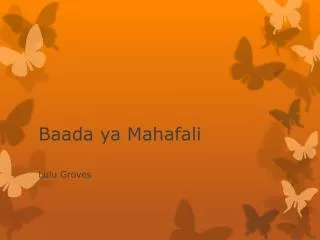 baada ya mahafali