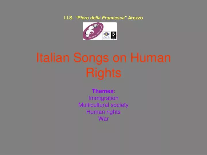 italian songs on human rights