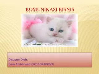 disusun oleh erna ambarwati 20110410053