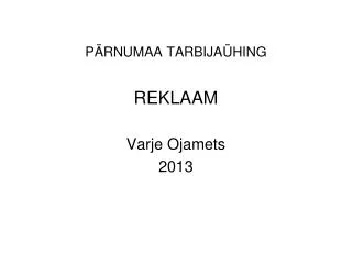 p rnumaa tarbija hing