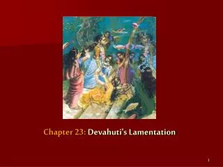 Chapter 23: Devahuti's Lamentation