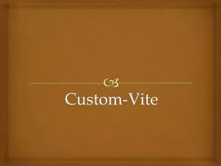 Custom- Vite