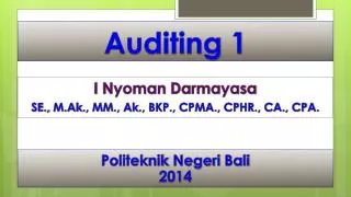auditing 1