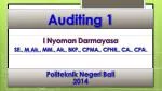 Auditing 1 - slide 1