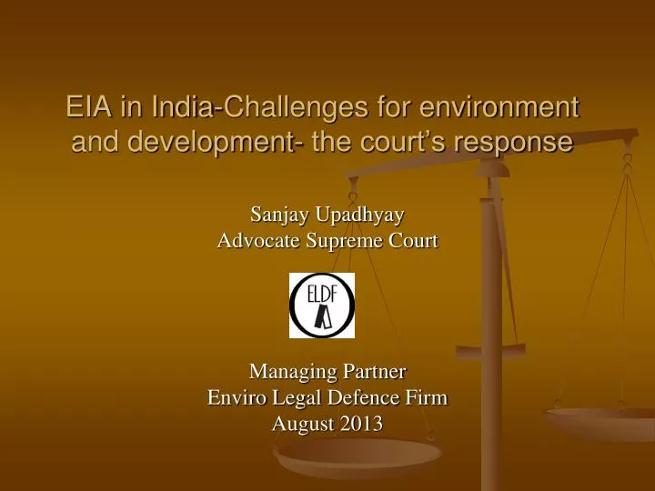 eia in india challenges for environment and development the court s response