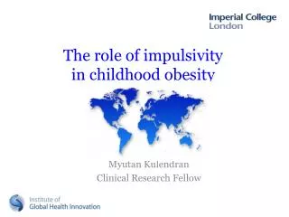 The role of impulsivity in childhood obesity