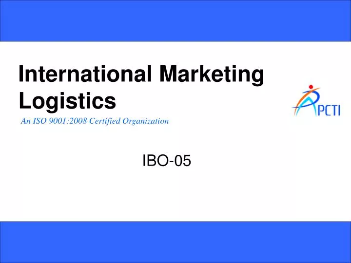 international marketing logistics