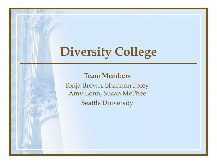 diversity college