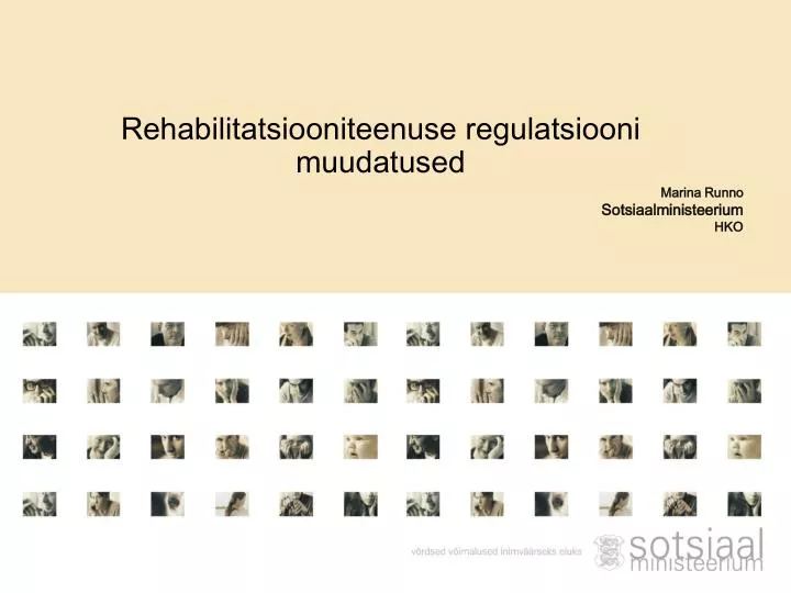 rehabilitatsiooniteenuse regulatsiooni muudatused