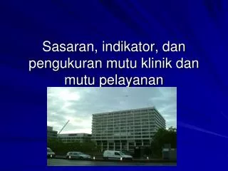 PPT - SISTEM PENGUKURAN DAN INDIKATOR KINERJA PowerPoint Presentation ...