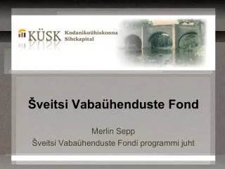 veitsi vaba henduste fond