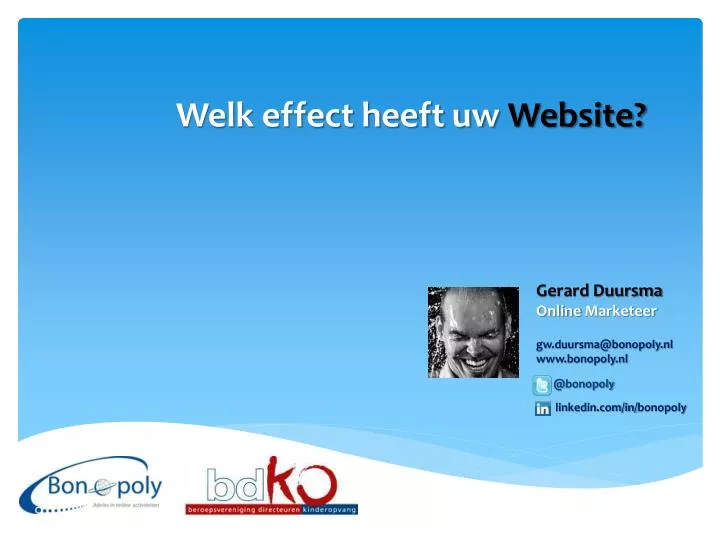 welk effect heeft uw website