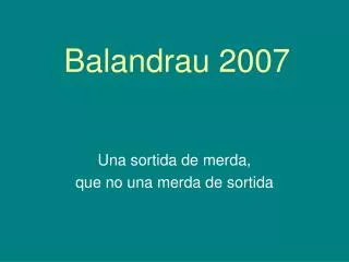 balandrau 2007