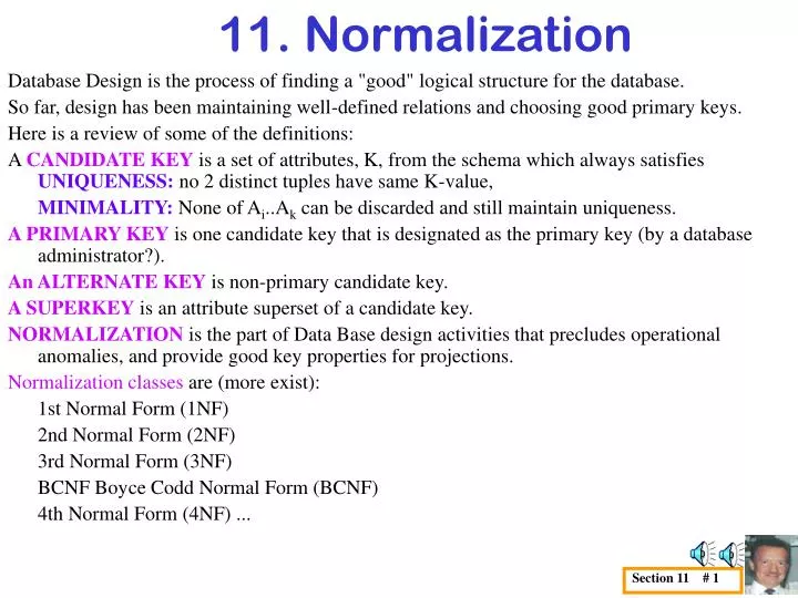 11 normalization