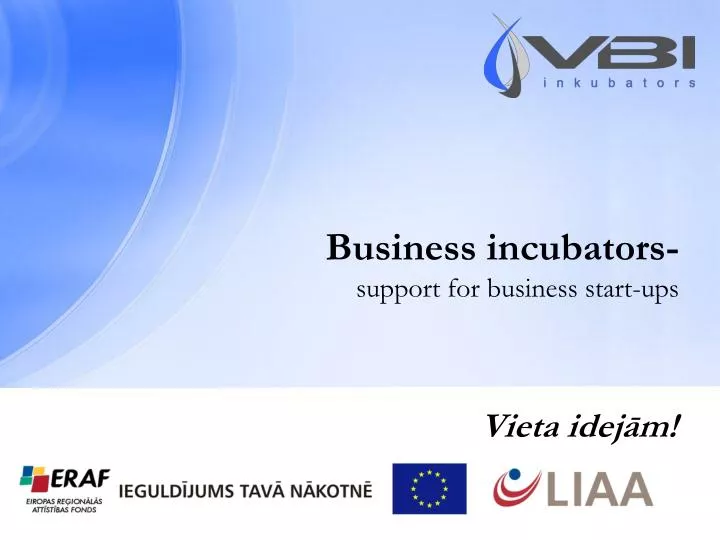 business incubators support for business start ups