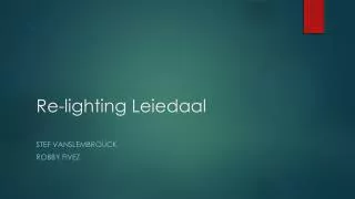 re lighting leiedaal
