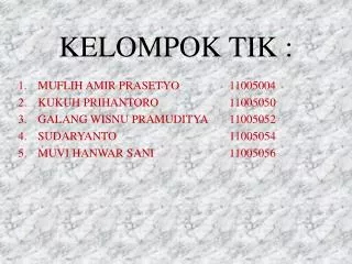 kelompok tik
