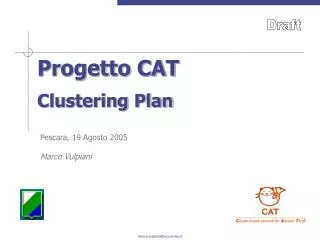 progetto cat clustering plan