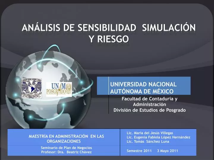 an lisis de sensibilidad simulaci n y riesgo