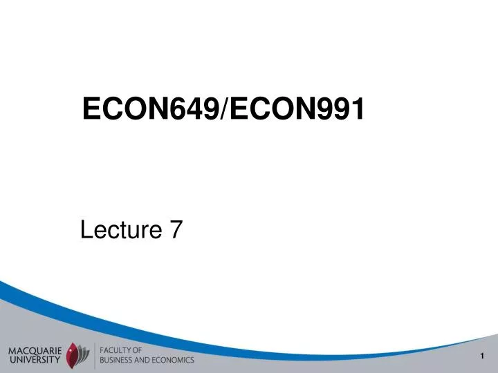 econ649 econ991