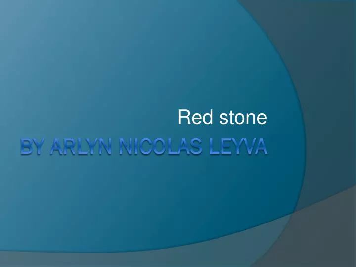 red stone