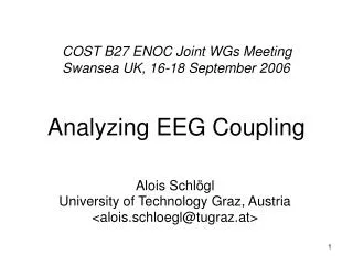 Analyzing EEG Coupling
