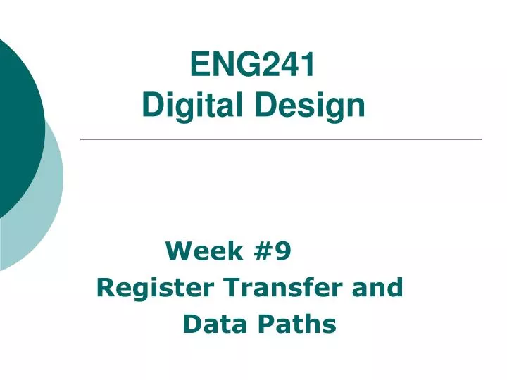 eng241 digital design
