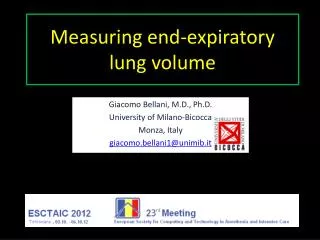 Measuring end-expiratory lung volume