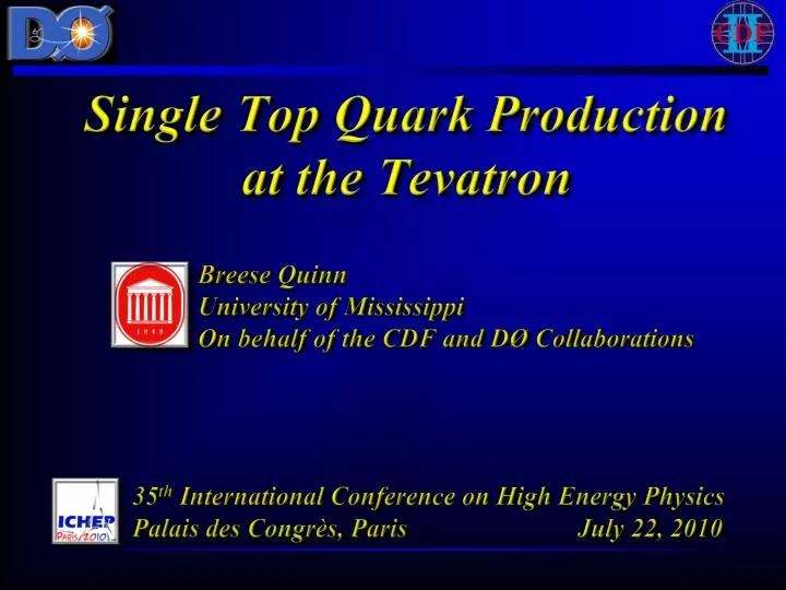 single top quark production at the tevatron