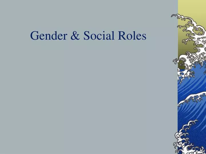 gender social roles