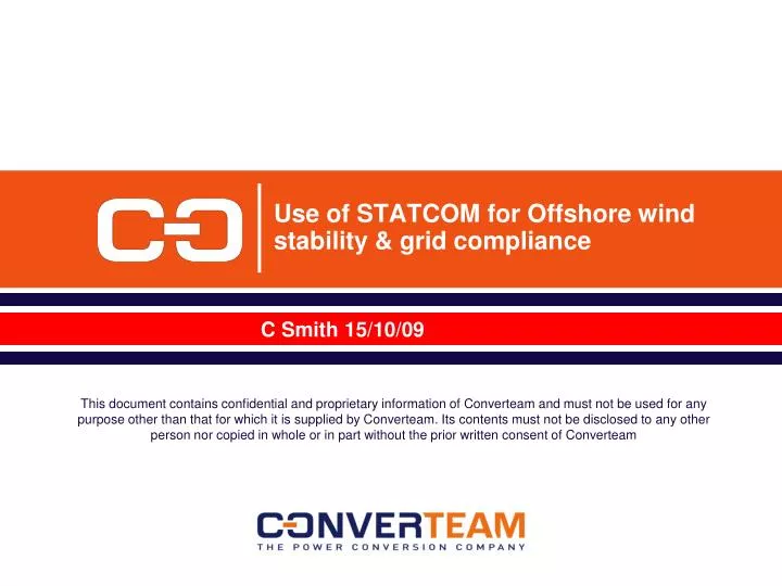 use of statcom for offshore wind stability grid compliance