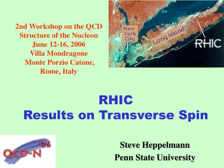 rhic results on transverse spin
