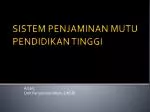 PPT - PANDUAN PELAKSANAAN SISTEM PENJAMINAN MUTU INTERNAL PERGURUAN ...