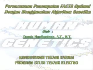 perencanaan penempatan facts optimal dengan menggunakan algoritma genetika
