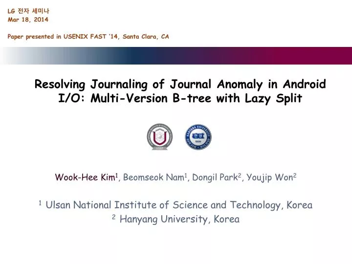 resolving journaling of journal anomaly in android i o multi version b tree with lazy split