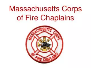 Massachusetts Corps of Fire Chaplains