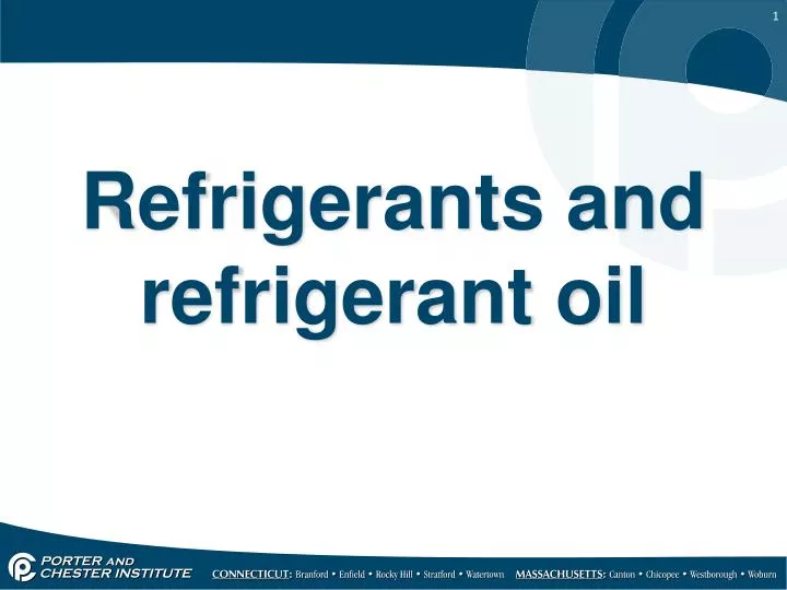 refrigerants and refrigerant oil